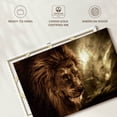 thumbnail image 6 of Elephant Stock Stormy Sky Lion Wall Art - Horizontal Canvas Wall Art - Living Room Wall Decor - Animal Canvas - Brown And Beige Decor - 24" x 16", 6 of 8
