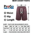 thumbnail image 5 of ProGo USA Men’s Shorts – Classic Fleece Workout Shorts - Men Shorts Casual with Elastic Waist (Marled Burgundy, X-Small), 5 of 7