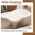 thumbnail image 5 of Guyii Cream Cloud Coffee Table, Modern Irregular Coffee Table for Living Room, Office, Cream White, 5 of 11