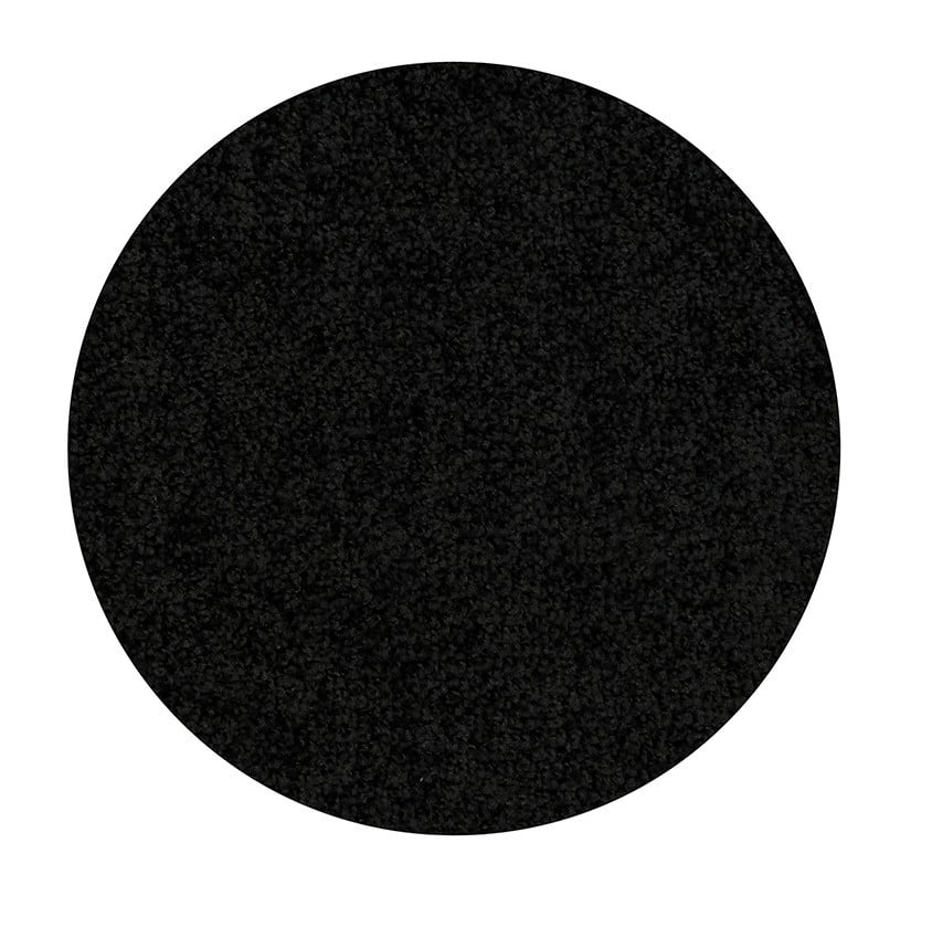 Home Queen Kids Favorite Solid Color Black 3 Round Bathroom Mats Com Round Bathroom Mats, 3 Round Bath Mat