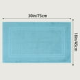 thumbnail image 7 of Unique Bargains Washable Cotton Bath Rugs Quick Dry Floor Carpet Shower Mat Blue, 7 of 7