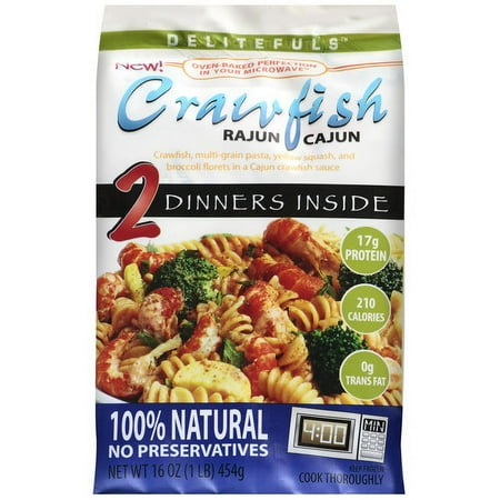 Delitefuls Rajun Cajun Crawfish Dinners, 16 oz
