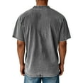 thumbnail image 3 of LWavelet Distressed Pocket Men's T Shirt Relaxed Fit Ideal for Summer Casual and Leisure Wear Gray L, 3 of 3
