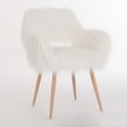 thumbnail image 4 of Faux Fur Upholstered - Soft Cushioned for Comfort - Various Indoor Rooms - Delicate and Inviting Ambiance, 4 of 6
