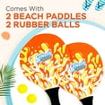 thumbnail image 2 of Sunlite Sports Beach Paddle Game Set, 2 Paddles and 2 Balls, Perfect for Backyard Fun or Outdoor or Beach or Lawn - Orange, 2 of 7