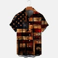 thumbnail image 4 of WAENQINLA Men's American Flag Hawaiian Shirts 4th of July USA Flag Button up Shirts Summer Short Sleeve Shirts With Pocket, 4 of 5