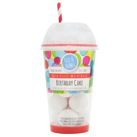 Fizz & Bubble Birthday Cake Bath Bomb Fizzy Milkshake