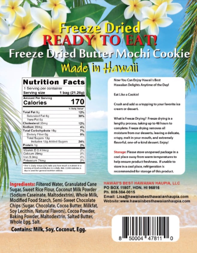 Hawaii's Best Freeze Dried Brownie Butter Mochi 1 oz