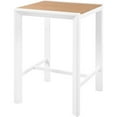 thumbnail image 1 of Meridian Furniture Nizuc Brown Wood Outdoor Patio Square Bar Table, 1 of 7
