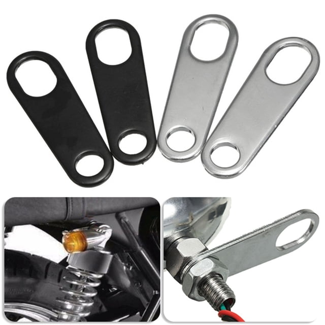Lubelski 10mm 2Pcs Motorcycle Indicator Turn Signal Light Lamp Holder Shock Brackets