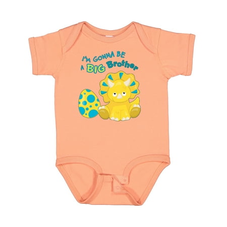 

Inktastic I m Gonna Be a Brother-dino Gift Baby Boy Bodysuit