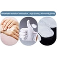 thumbnail image 4 of 5Pair Cotton Gloves for Dry Hand Moisturizing,Cosmetic Eczema Hand Spa and Coin Jewelry Inspection,Checking Gloves,Serving Gloves Stretchable Lining Gloves,Moisturizing Gloves(White), 4 of 6