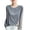 Gray, variant on Womens Y2K Striped T Shirt Gothic Long Sleeve Crew Neck Loose Harajuku Tee Tops Fairy Grunge Shirts Emo Streetwear