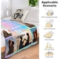thumbnail image 5 of Custom Photo Blankets Using My Own Photos Personalized Throw Blanket with Pictures Text Customized Blanket for Adults Mom Dad Family Dog Kids Friends Lover Personalized Memorial Gift 60"x80", 5 of 6