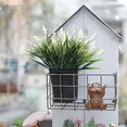 thumbnail image 6 of Artificial Plants Outdoor,Fake Flowers, UV Resistant Fake Lavender & Monkey Grass,Realistic Plastic Faux Plants for Balcony, Patio, Porch Greenery Decor, Planter Filler,1 Bundle Blue, 6 of 9