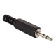 thumbnail image 1 of Plug Audio 3.5mm Estéreo Negro Plástico Micrófono Steren, 1 of 1