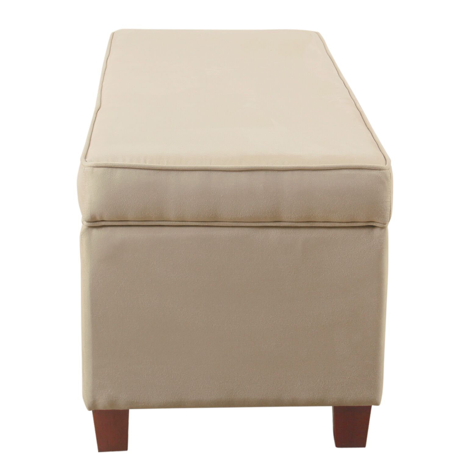 HomePop End of Bed Storage Bench, Cream - image 4 of 6