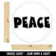 thumbnail image 2 of Peace Fun Text Self-Inking Rubber Stamp Ink Stamper - Dry Pad (No Ink) - Mini 1/2 Inch, 2 of 7