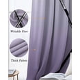 thumbnail image 3 of Purple Ombre Blackout Curtains for Bedroom Living Room Darkening Curtains 84 Inch Length 2 Panels Set Black Hockey Sticks Minimalist Style Window Curtain Window Treatment Grommet Drapes 52"x84", 3 of 9