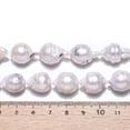 thumbnail image 5 of Natural Baroque Pearl Keshi Pearl Beads Strands Cultured Freshwater Pearl Round Seashell Color 13~19.5x10~15mm Hole: 0.5mm about 27~29pcs/strand 15.68~15.87''(39.2~40.3cm), 5 of 5