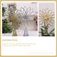 thumbnail image 5 of Hollow Treetop Star Christmas Tree Topper Multi-Petals Star Tree Ornament, 5 of 5