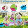 thumbnail image 3 of Juego de juegos infantiles para lanzar y atrapar pelotas Aywewii con 6 palas y 3 bolas, 3 of 8