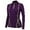 Purple, variant on Womens Athletic Tops Women Zipper Yoga Long Sleeve Sportswear Fitness Running Slim Stand Fashion Sweater Blouse Top Blue XL