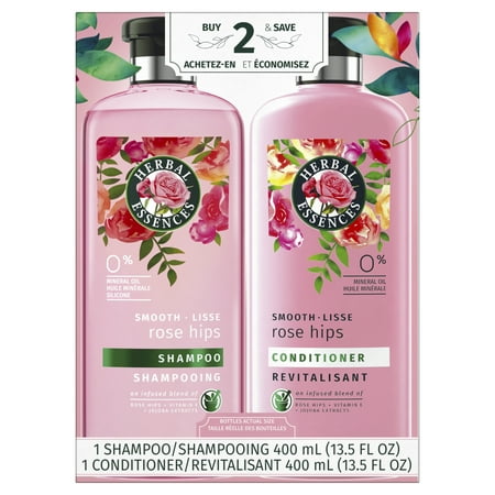 Herbal Essences Smooth Collection Shampoo and Conditioner Bundle (Best Shampoo And Conditioner For Soft Shiny Hair)