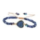 thumbnail image 2 of Pulsera con cuentas de piedra, regalo novedoso, brazalete trenzado ajustable para Acción de , compromiso, fiesta en playa, inauguración de con corazón, 2 of 8