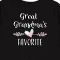 thumbnail image 4 of Inktastic Great Grandmas Favorite- Heart Great Grandchild Boys or Girls Long Sleeve Toddler T-Shirt, 4 of 5