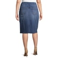 thumbnail image 5 of Alivia Ford Women's Plus Size Pull-On Denim Skirt, 5 of 7