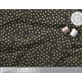 thumbnail image 3 of Soimoi Brown Cotton Duck Fabric Polka Dots Print Fabric by the Yard 42 Inch Wide, 3 of 3