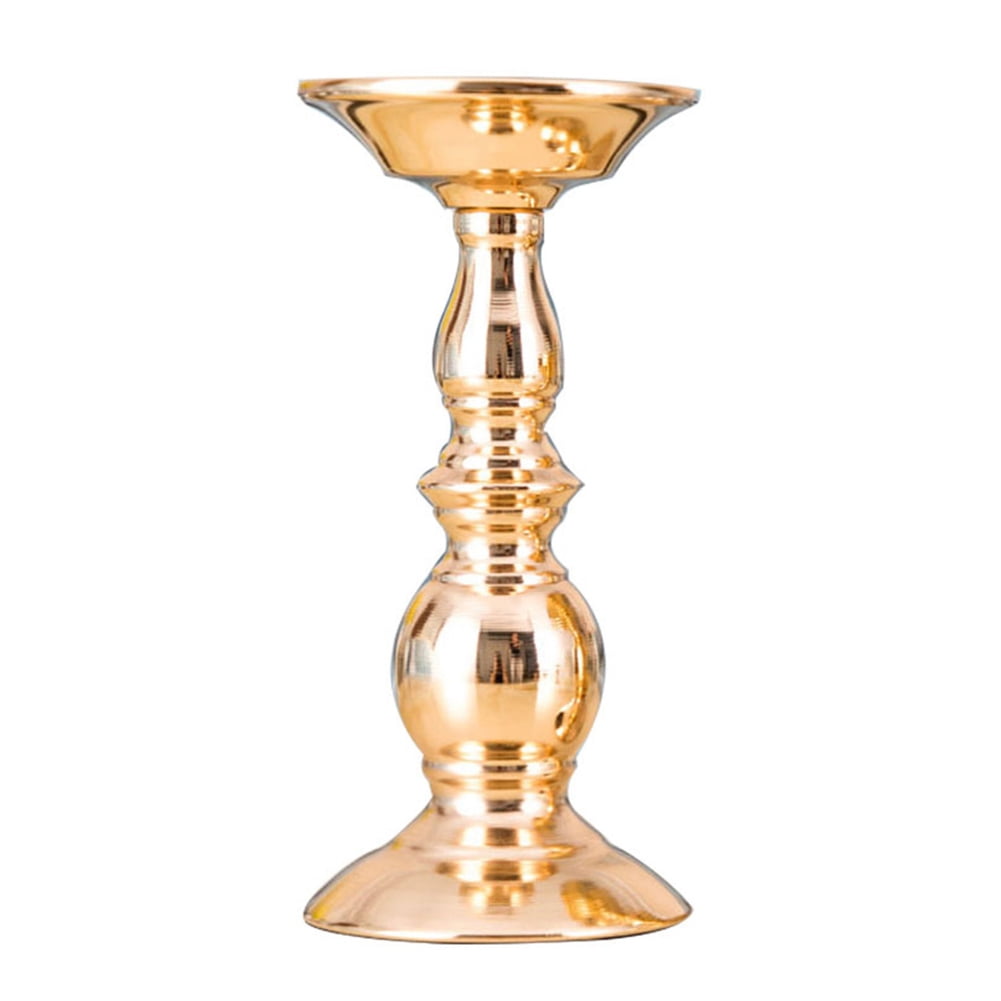 Yesbay Candle Holder Iron Pillar Candle Base Holder Candlestick Stand