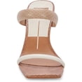 thumbnail image 4 of Dolce Vita Novah Taupe Multi Embossed Stella Slip On Spool Heeled Dress Sandals (Taupe Multi Embossed Stella, 5), 4 of 9