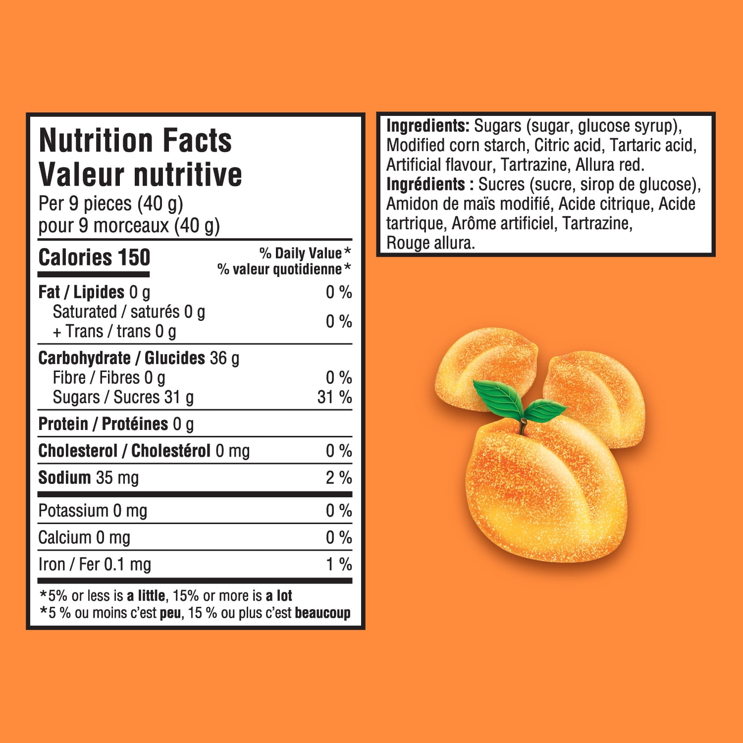 Maynards, Fuzzy Peach Candy, Gummy Candy, 154 g