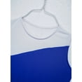 thumbnail image 5 of Sholeno Child Worship Praise Dance Pullover Vest Big Girls Sleeveless Asymmetrical Lyrical Liturgical Blue&White 14, 5 of 7