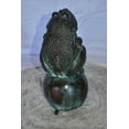 thumbnail image 5 of Nifao Frog Outdoor Fountain Statue, Bronze Garden Water Feature with Green Patina Finish for Patio & Garden – Garden Outdoor Decor Sculpture, 6"L x 6"W x 14"H, 5 of 9