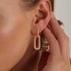 thumbnail image 4 of Aretes Colgantes Cadena de Clip de Papel en Oro Rosa TITUTHIA, 4 of 6