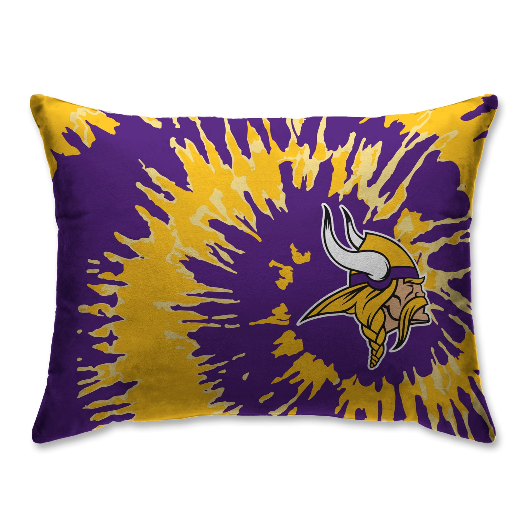 Purple Pegasus Home Fashions Minnesota Vikings Super Plush Mink Wave Bed Pillow 