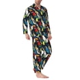 thumbnail image 2 of Zufioo Parrot Mens Pajamas Set, Mens Long-Sleeved Pajama and Pajama Pants,Pajamas Para Hombres,Men's Sleepwear-Large, 2 of 7