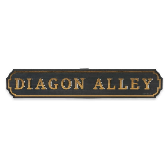 Open Road Brands Harry Potter Diagon Alley Horizontal Wood Wall Decor - Fun Harry Potter Sign for Bedroom or Movie Room