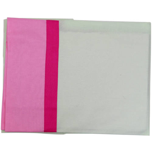 Bacati - Botanical 3-Piece 100% Cotton Percale Toddler Sheet Set, Pink