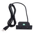 thumbnail image 2 of Embedded USB Charging Socket, Couch USB  Station 2meter Power Cord ABS Material  for Mobile Phone, 2 of 8