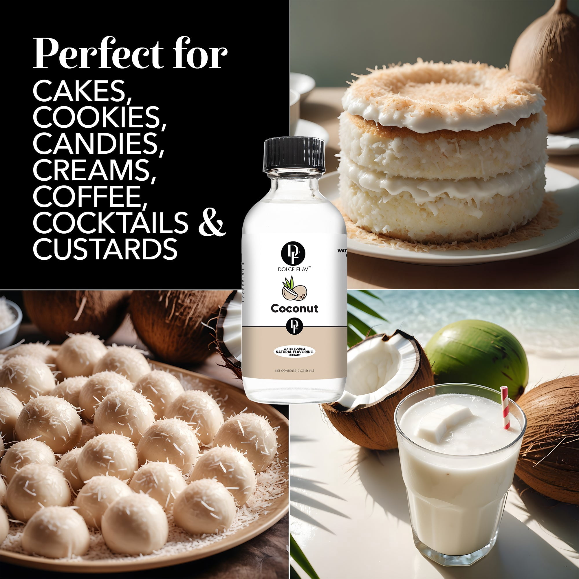 Dolce Flav - Coconut Extract Water Soluble 8 oz