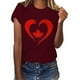 thumbnail image 4 of Camisas de Manga Corta para las Mujeres Impresión de Manga Corta Cuello Redondo, Camisa Casual de Poliéster para las Mujeres, Lavado de Manos, 4 of 6