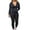 Dark Blue, variant on Women Two Piece Outfits Workout Sets Bodycon Tracksuit Long Sleeve Zip Up Hoodie Jacket Jogger Matching Sweat Pants Set