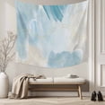 thumbnail image 5 of Teal Ombre Marble Large Tapestry for Bedroom Wall Hanging Tapestry,Yellow Modern Geometric Abstract Art Ceiling Backdrop Tapestries Poster Blanket Wall Decor for Teens Room Living Room Dorm 85" x 90", 5 of 8