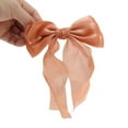 thumbnail image 5 of Unique Bargains 1 Pc Elegant Bow Ribbon Duckbill Hair Clips Hairdo Clip Orange, 5 of 5