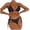 C798/Black, variant on Women's Bikini Sets New Split Bikini Backless Lace Up Beach Vacation Bikini Vacation Outfits Swimwear 2026