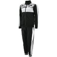 thumbnail image 2 of vkwear Men's Striped Athletic Running Jogging Gym Slim Fit Sweat Track Suit Set (City Camo, 2XL), 2 of 3